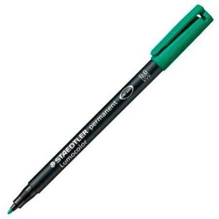 Marcatore permanente Staedtler Lumocolor 313-5 M Verde (10 Unità)