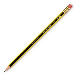 Matita con Gomma da Cancellare Staedtler Noris 122 HB (12 Unità)