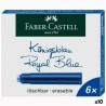 Ricarica inchiostro Faber-Castell 185506 Blu scuro Cartuccia Penna Penna per Calligrafia (10 Unità)