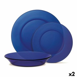 Set di Stoviglie Duralex Lys Vetro Blu scuro 12 Pezzi (2 Unità)