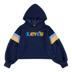 Felpa per Bambini Levi's  Full Sleeve High Rise Blu scuro