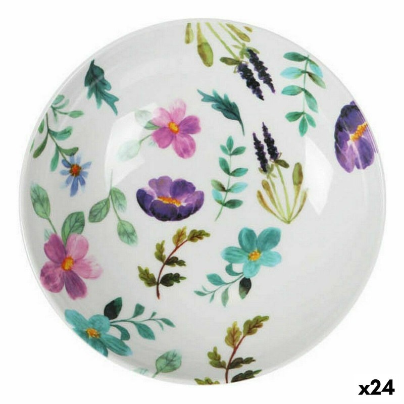 Piatto Fondo La Mediterránea Sakura Melammina Brillante 21 x 5,3 cm (24 Unità)