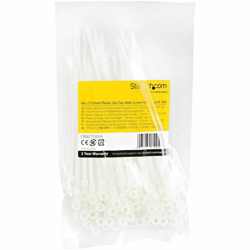 Fascette Startech CBMZTS10N6 Bianco Fascette Startech CBMZTS10N6 Bianco