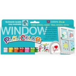 Vernici a tempera solide Playcolor 12 Pezzi Multicolore