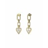 Orecchini Donna Guess JUBE03236JWYGRHT-U Acciaio inossidabile 2 cm