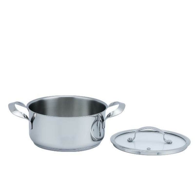 Casseruola con coperchio Haeger PA-16H.010A Grigio Ø 16 cm Casseruola con coperchio Haeger PA-16H.010A Grigio Ø 16 cm