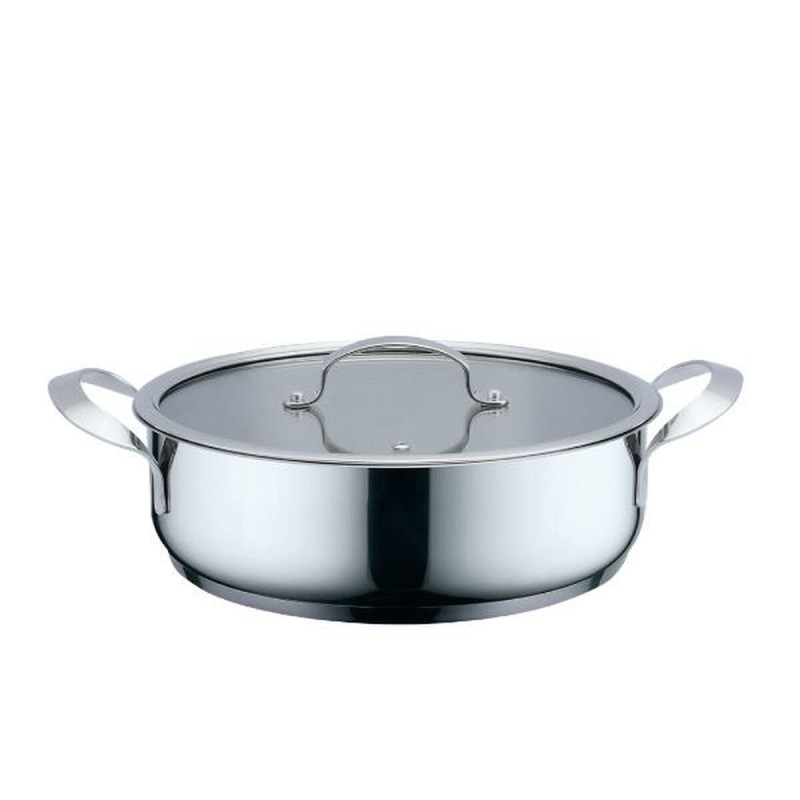 Casseruola con coperchio Haeger PA-24L.004A Beige Grigio Ø 24 cm Casseruola con coperchio Haeger PA-24L.004A Beige Grigio Ø 24 cm
