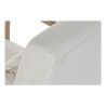 Sedia a Dondolo DKD Home Decor Beige Naturale Lino Legno d'albero della gomma 66 x 85 x 81 cm