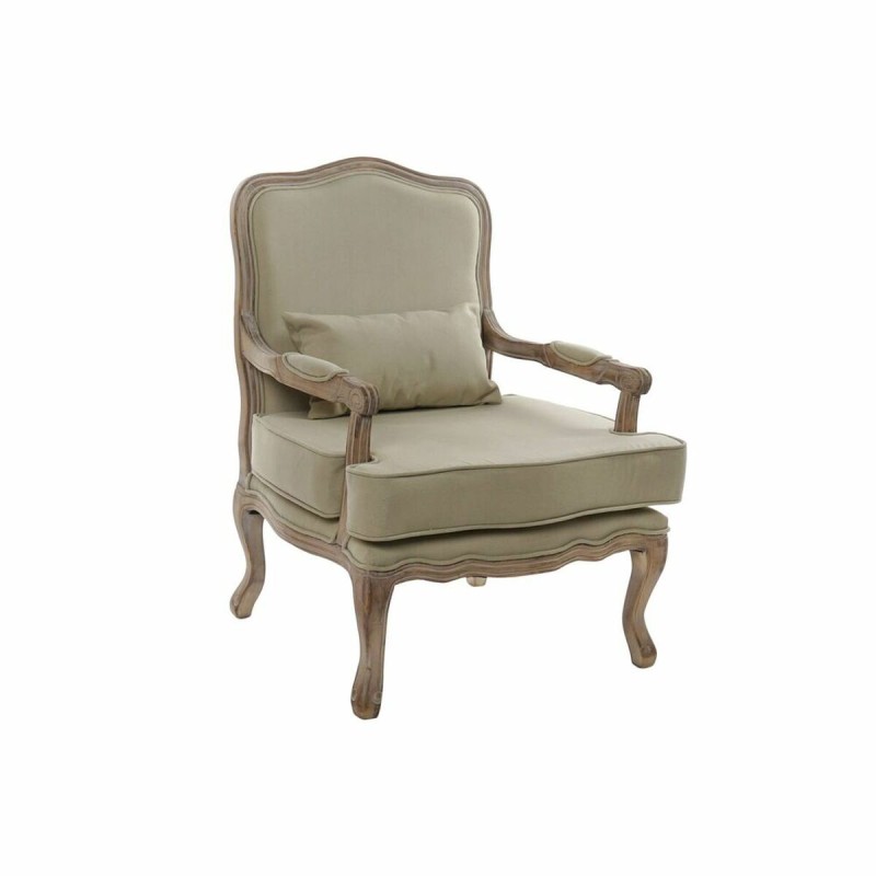 Poltrona DKD Home Decor Marrone Beige Legno Tela 70 x 62 x 95 cm Poltrona DKD Home Decor Marrone Beige Legno Tela 70 x 62 x 95 cm