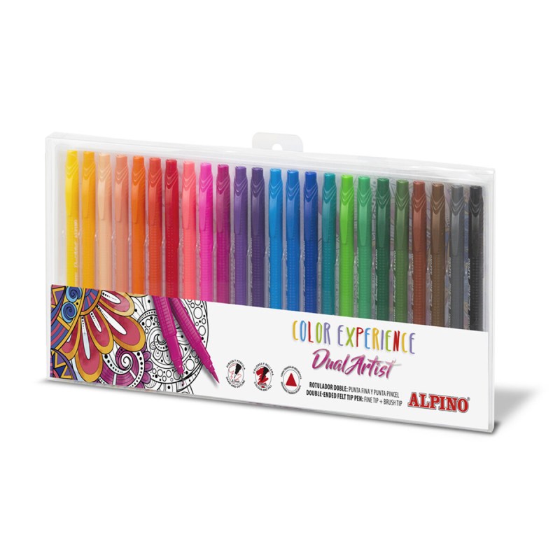 Set di Pennarelli Alpino AR000187 Multicolore Doppia punta (24 Pezzi) Set di Pennarelli Alpino AR000187 Multicolore Doppia punta (24 Pezzi)