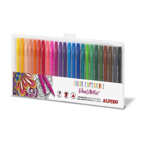 Set di Pennarelli Alpino AR000187 Multicolore Doppia punta (24 Pezzi)