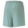 Pantaloni Corti Sportivi da Uomo Puma Ess+ Logo Power Cat For All Time Acquamarina Azzurro Verde