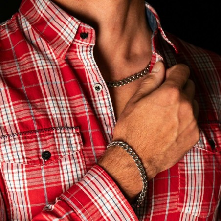 Bracciale Uomo Guess JUMB01334JWSTS Acciaio inossidabile 20 cm