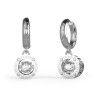 Orecchini Donna Guess JUBE01463JWRHT-U Acciaio inossidabile 1 cm