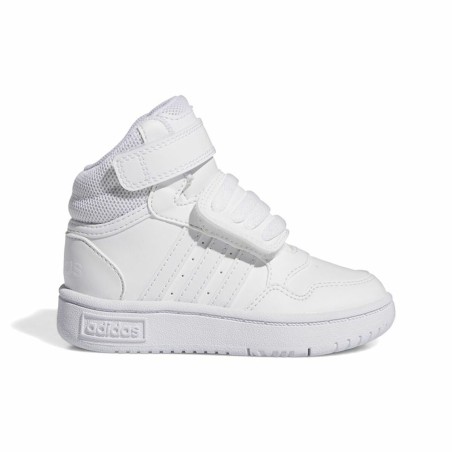 Scarpe Sportive per Bambini Adidas Hoops Mid 3.0 Bianco