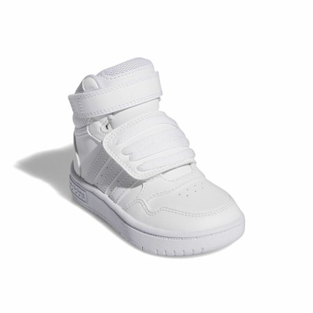 Scarpe Sportive per Bambini Adidas Hoops Mid 3.0 Bianco