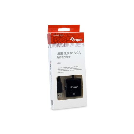 Adattatore USB con VGA Equip 133384 Nero