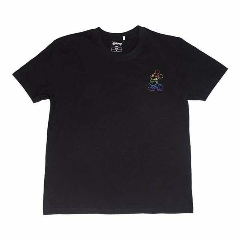 Maglia a Maniche Corte Uomo Disney Nero Maglia a Maniche Corte Uomo Disney Nero