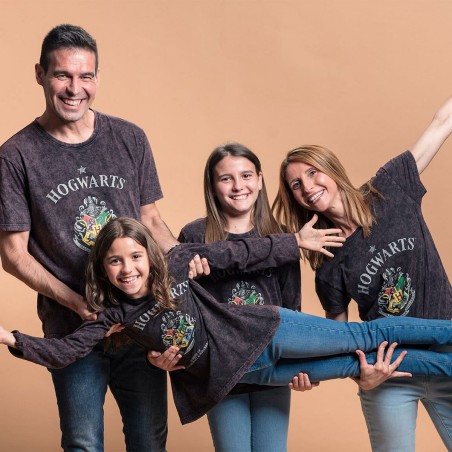 Maglia a Maniche Lunghe per Bambini Harry Potter Grigio scuro 10 Anni