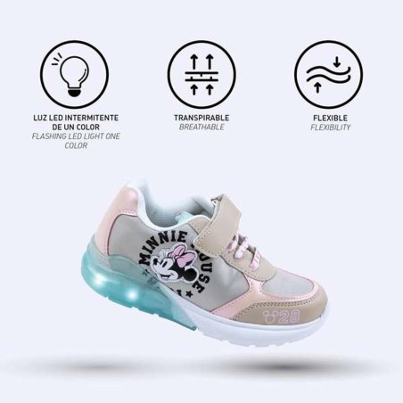 Scarpe Sportive per Bambini Minnie Mouse Beige