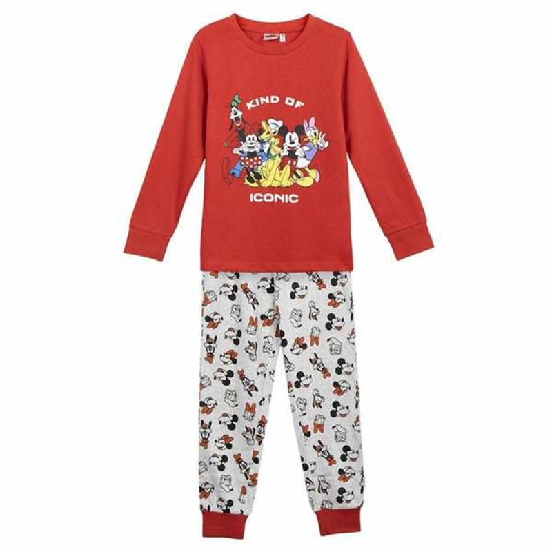 Pigiama Per bambini Mickey Mouse Rosso Pigiama Per bambini Mickey Mouse Rosso