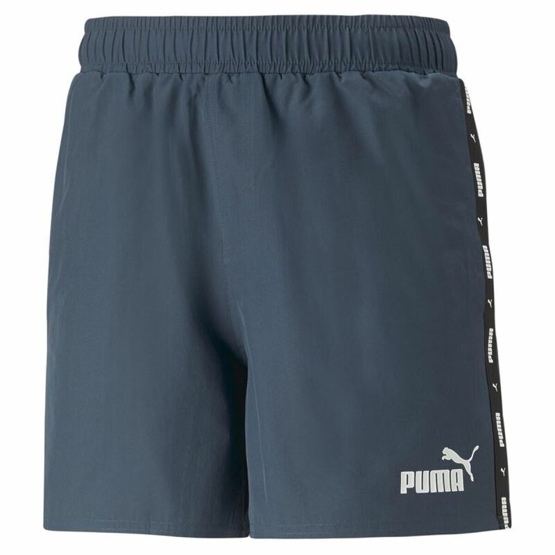 Pantaloni Corti Sportivi da Uomo Puma Ess+ Tape Grigio scuro Blu scuro Pantaloni Corti Sportivi da Uomo Puma Ess+ Tape Grigio scuro Blu scuro