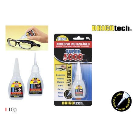 Adesivo Istantaneo Bricotech Super 5000 10 g (24 Unità)