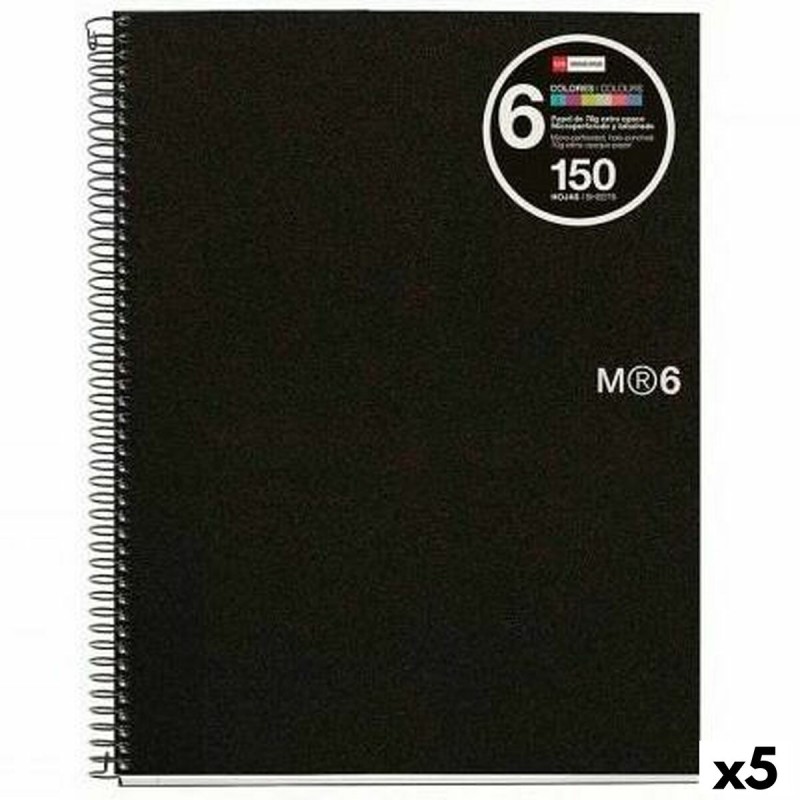 Quaderno Miquelrius Grafite A4 150 Fogli (5 Unità)