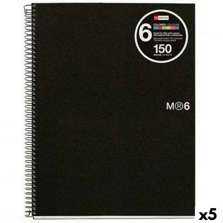 Quaderno Miquelrius Grafite A4 150 Fogli (5 Unità)