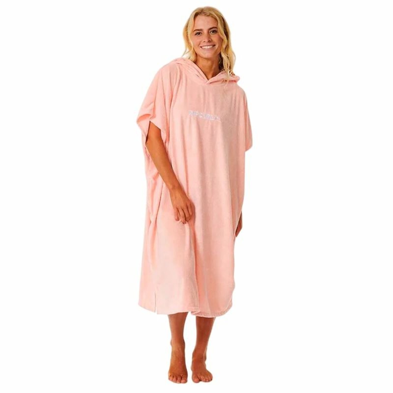 Poncho-Asciugamano con Cappuccio Rip Curl Classic Surf Salmone