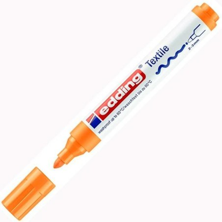 Marcatore permanente Edding 4500 Tessile Fluorescente Arancio (10 Unità)
