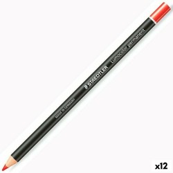 Matite Staedtler Lumocolor Permanent Glasochrom Permanente Rosso (12 Unità)