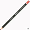Matite Staedtler Lumocolor Permanent Glasochrom Permanente Rosso (12 Unità)