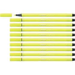 Pennarelli Stabilo Pen 68 Fluorescente Giallo (10 Pezzi)