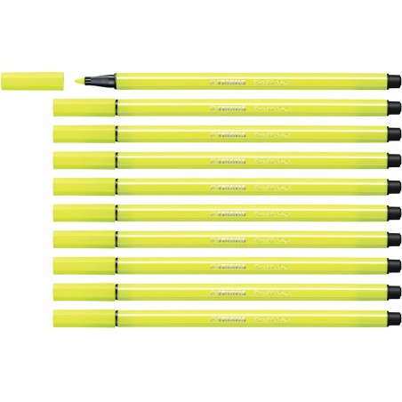Pennarelli Stabilo Pen 68 Fluorescente Giallo (10 Pezzi)