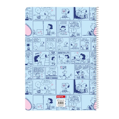 Agenda Snoopy Love Azzurro A4 80 Pagine