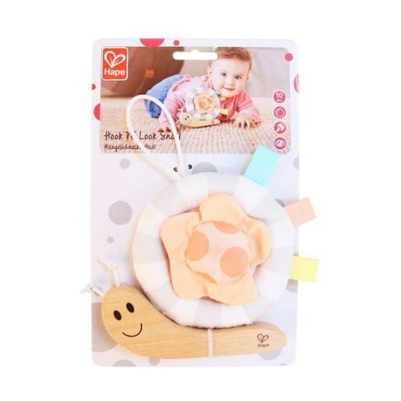 Peluche con Sonagli Hape Caracol 16,5 x 3 cm