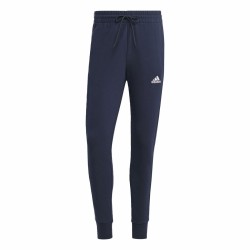 Pantalone Lungo Sportivo Adidas M 3S Ft Tc Nero Blu scuro Uomo
