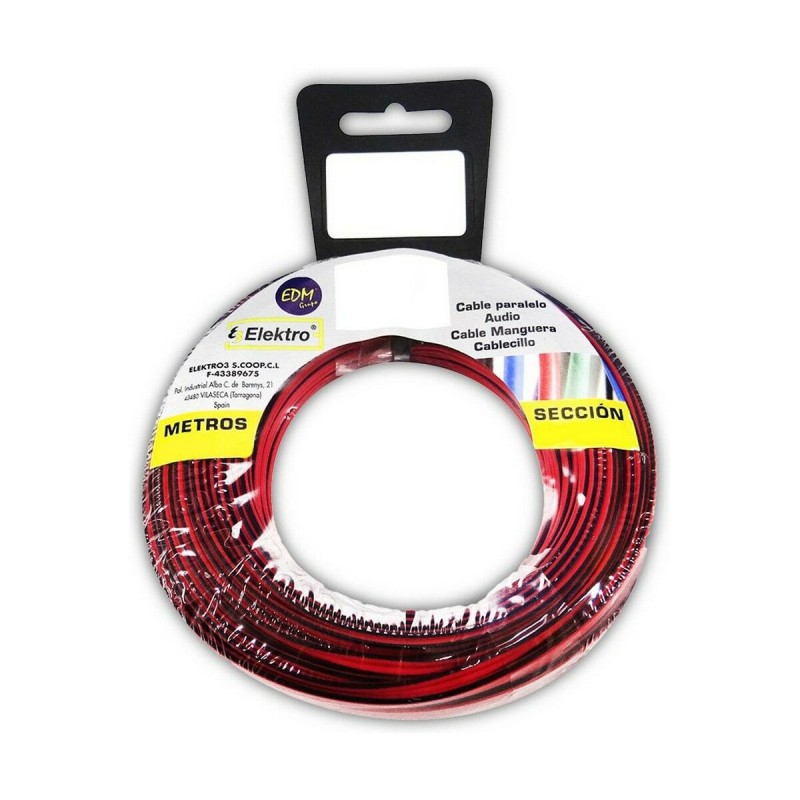 Cavo audio EDM 28040 Nero Rosso Rosso/Nero 2 x 0,75 mm 10 m Cavo audio EDM 28040 Nero Rosso Rosso/Nero 2 x 0,75 mm 10 m