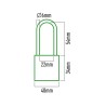 Lucchetto con chiave EDM 85229 Ottone 40 x 65 mm