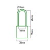 Lucchetto con chiave EDM 85228 Ottone