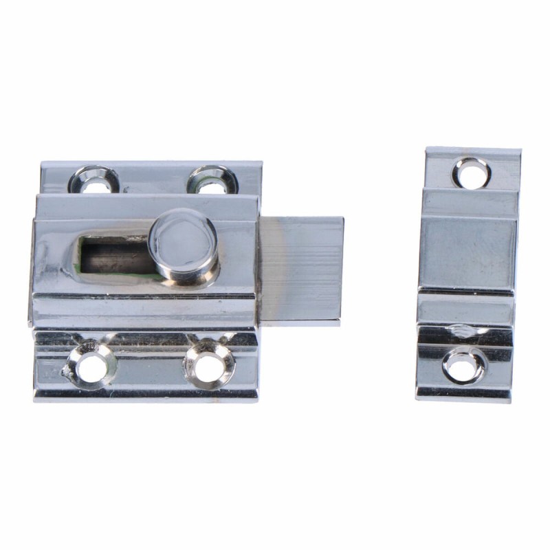 Chiavistello per porta EDM 85084 nichel Acciaio 25 mm 25mm Barretta per capelli Chiavistello per porta EDM 85084 nichel Acciaio 25 mm 25mm Barretta per capelli