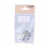 Chiavistello per porta EDM 85084 nichel Acciaio 25 mm 25mm Barretta per capelli