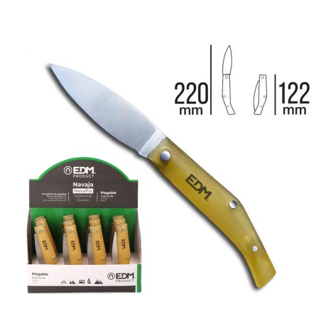 Coltello a serramanico EDM 08554 Acciaio inossidabile Plastica 22 cm