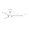 Ventilatore da Soffitto EDM 33982 Bianco 60 W Ø 120 cm Mini industriale