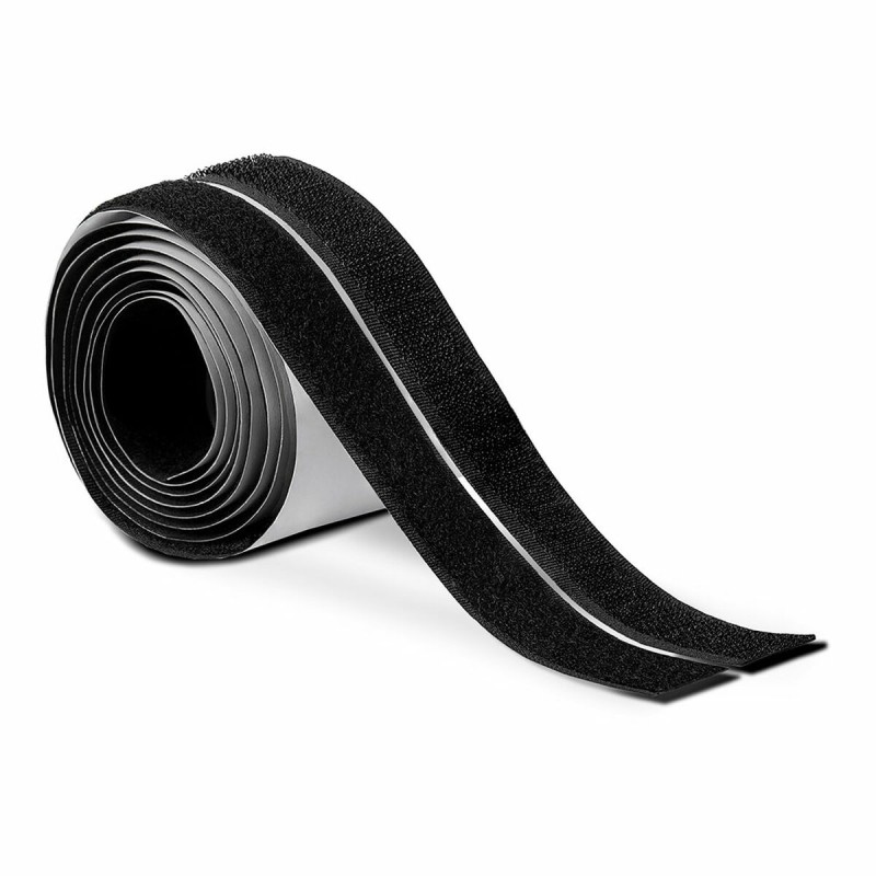 Nastro biadesivo Inofix 2144-3 Nero 1,5 m x 2 cm Chiusura uncino e asola Nastro biadesivo Inofix 2144-3 Nero 1,5 m x 2 cm Chiusura uncino e asola