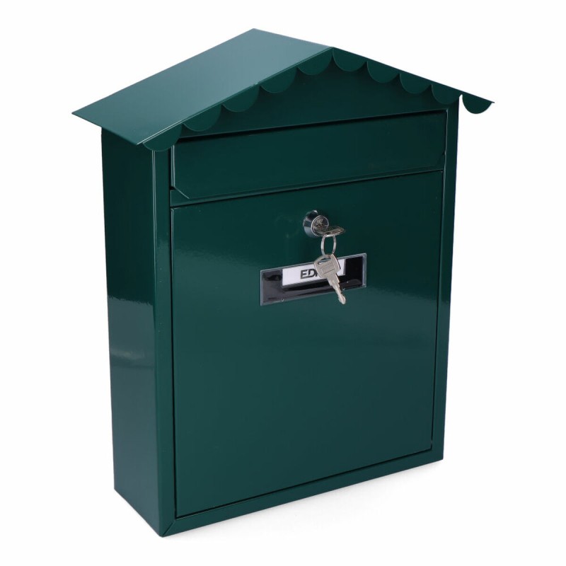 Cassetta della posta EDM 85801 Tradition Verde Acciaio 26 x 9 x 35,5 cm Cassetta della posta EDM 85801 Tradition Verde Acciaio 26 x 9 x 35,5 cm