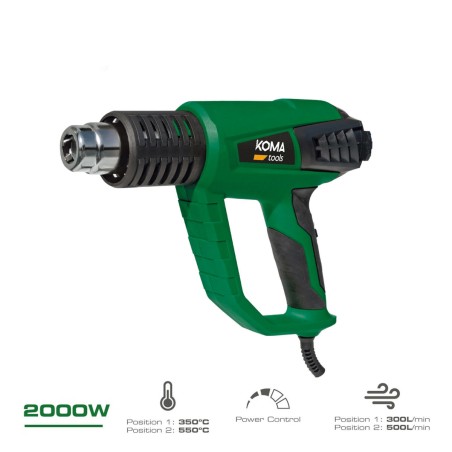 Pistola ad aria calda Koma Tools 2000 W