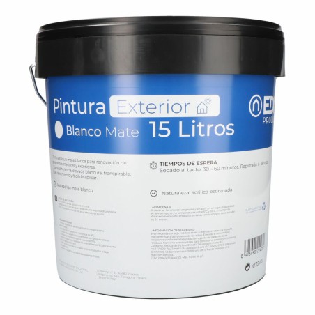 Pittura EDM 25405 15 L Bianco Interno/Esterno