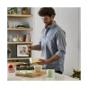 Portapranzo Rettangolare con Coperchio Milan Verde 750 ml Plastica